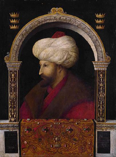 Gentile Bellini Portrait of Mehmed II by Venetian artist Gentile Bellini